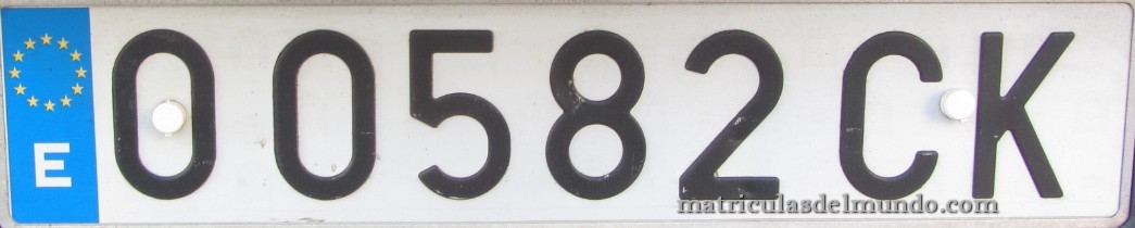 Matrícula de Asturias O-CK 0582
